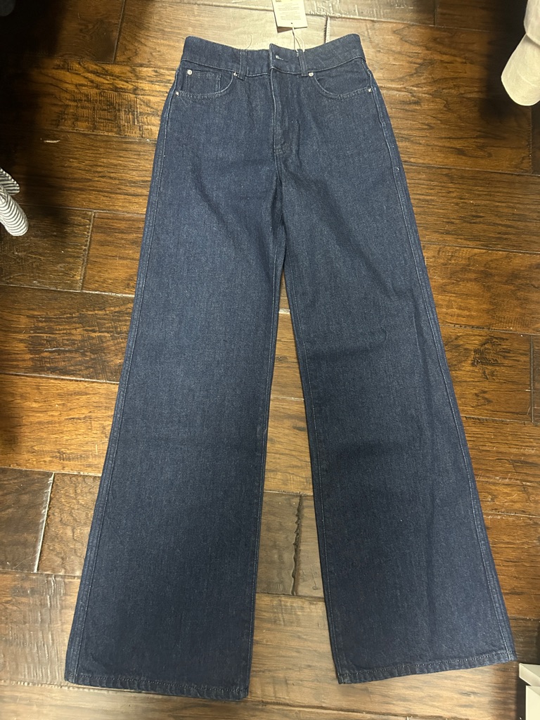 Wide Leg Dark Indigo Jeans